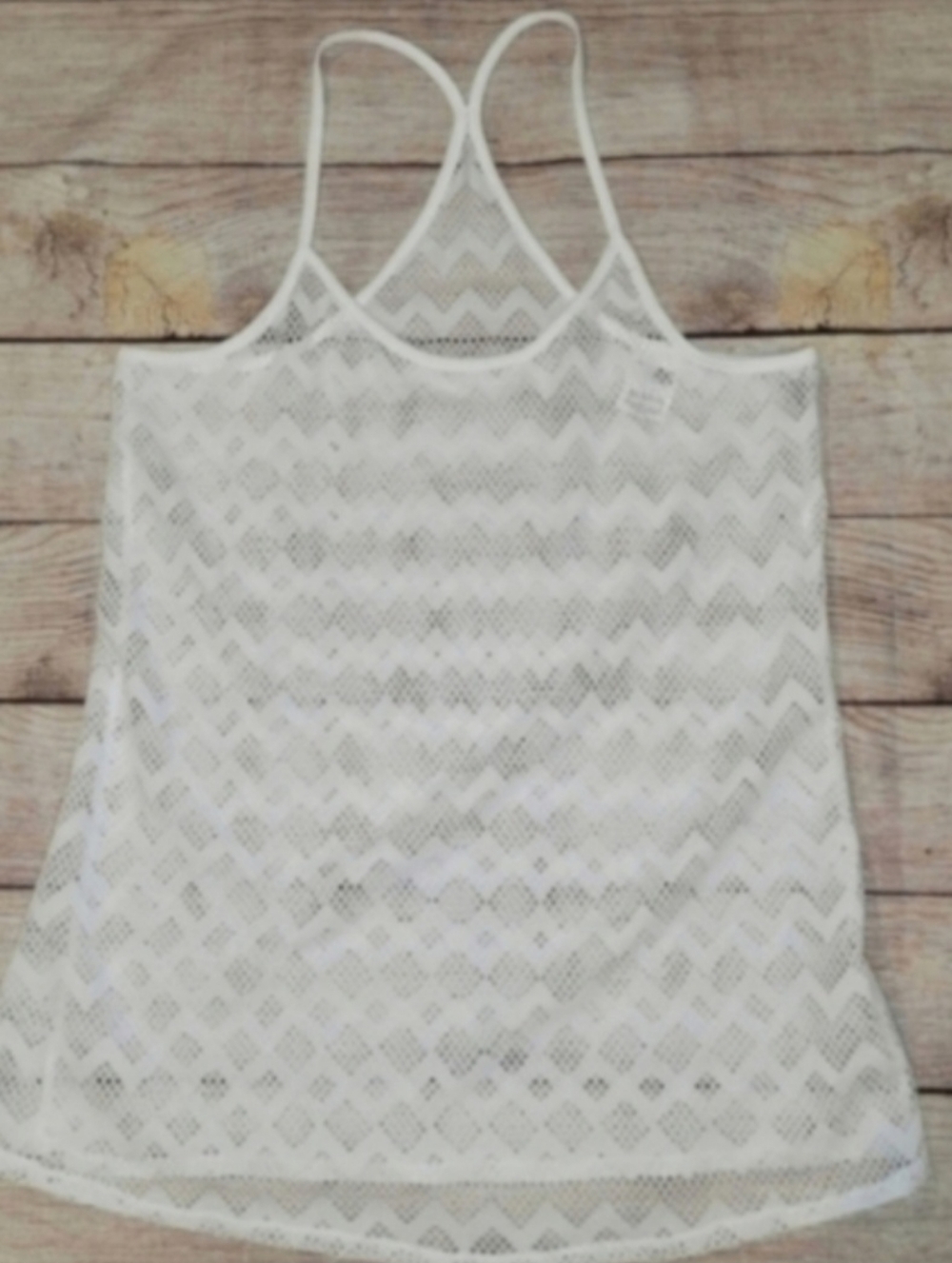 Victoria's secret PINK white mesh beach swimsuit cover up